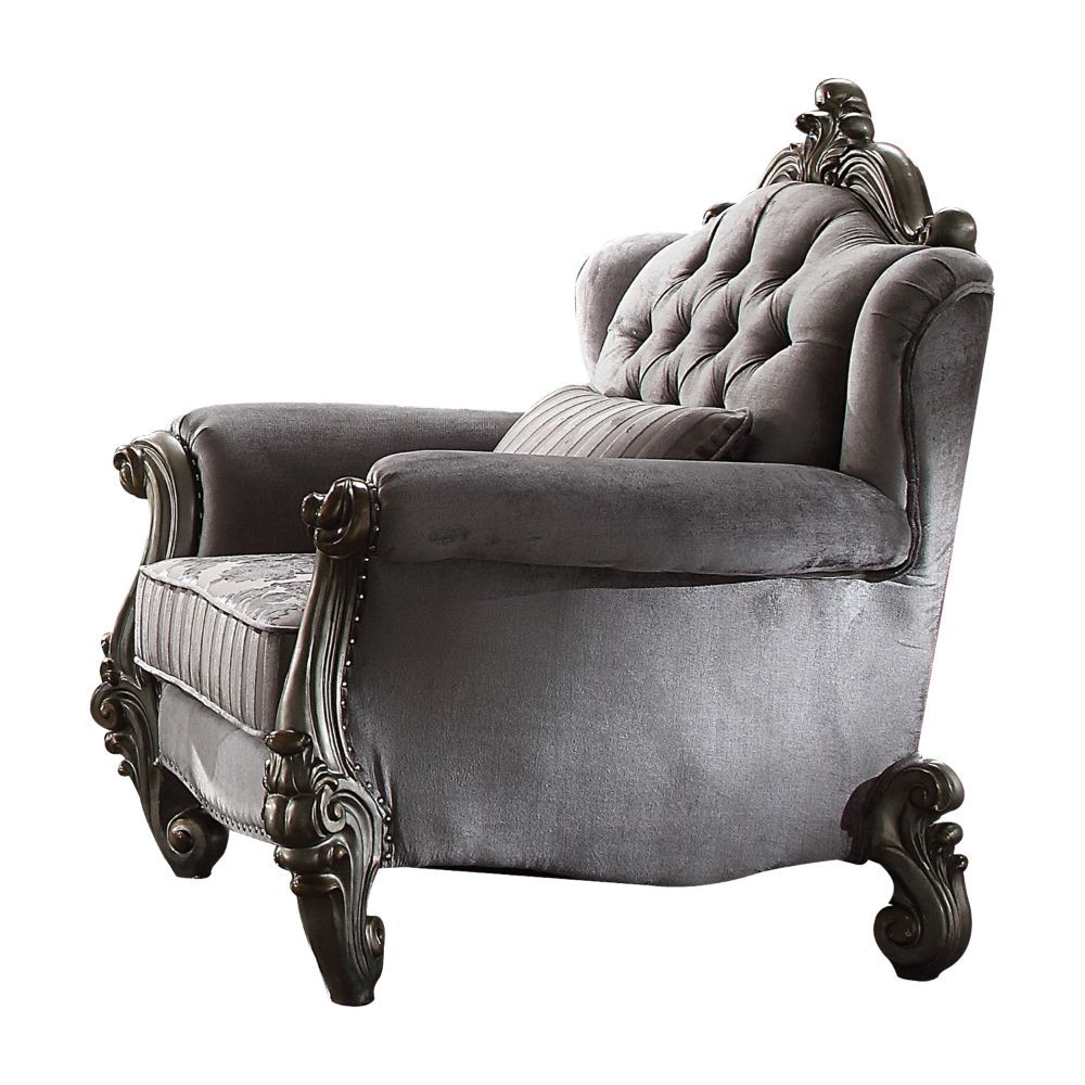Versailles - Chair, alternate view 2 with velvet upholstery