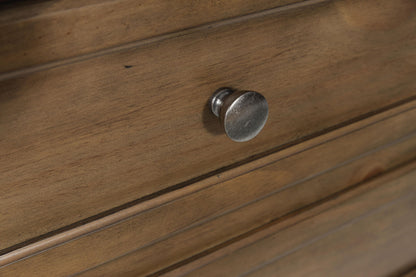 Feddinger - Dresser - Medium Brown, alternate view 7 with wood construction