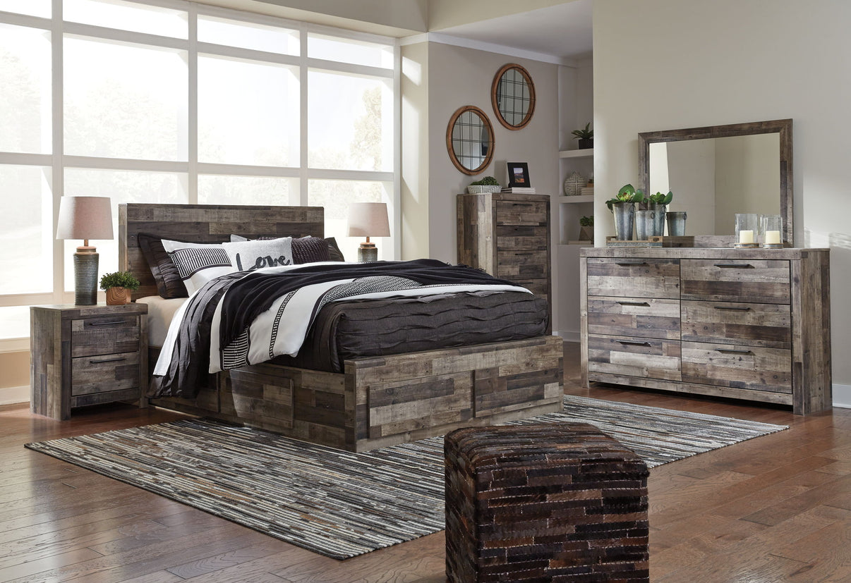 Derekson - Panel Bed, alternate view 48 with wood construction
