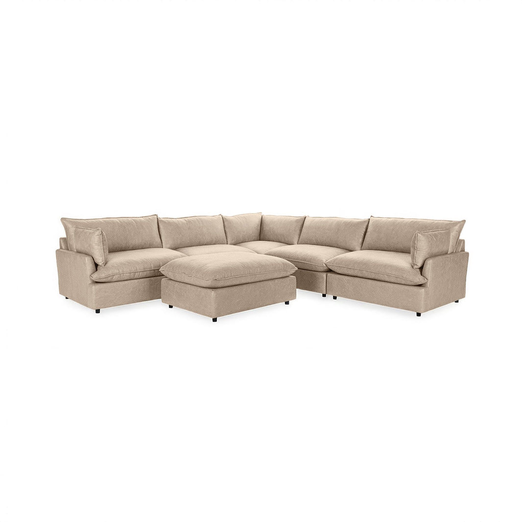 Caplan - 6 Piece Modular Sectional With Ottoman