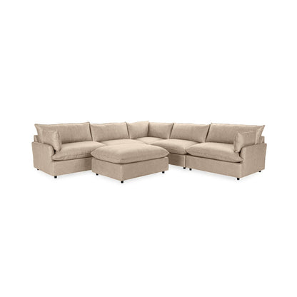 Caplan - 6 Piece Modular Sectional With Ottoman