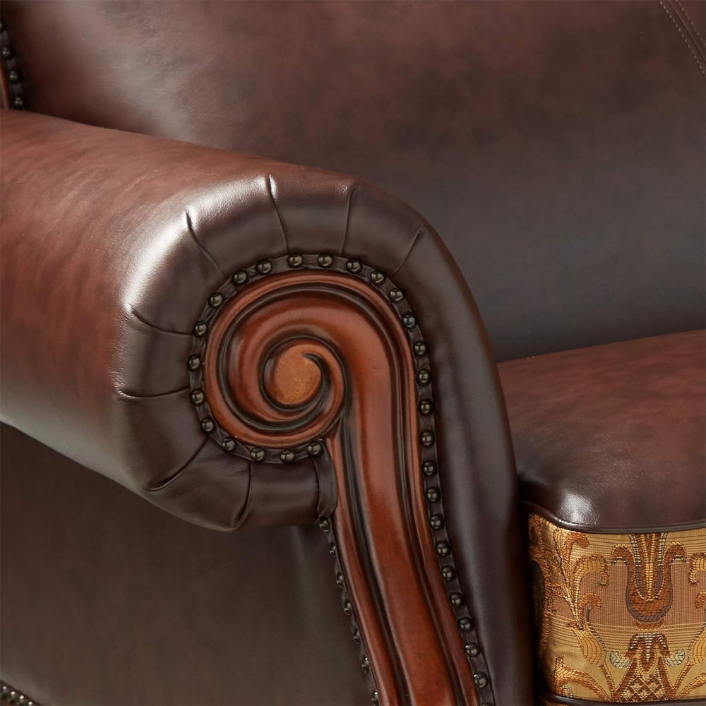 Dresden - Chair, alternate view 12 with leather upholstery