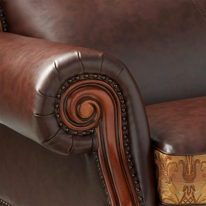 Dresden - Chair, alternate view 12 with leather upholstery