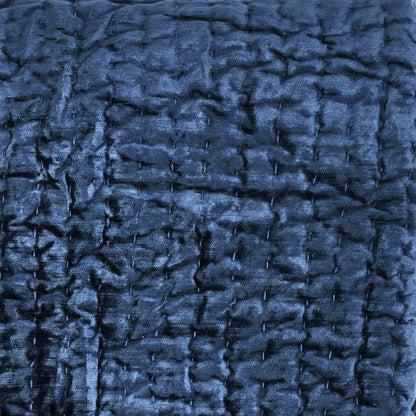 Bari - Velvet Quilt - Ocean Blue