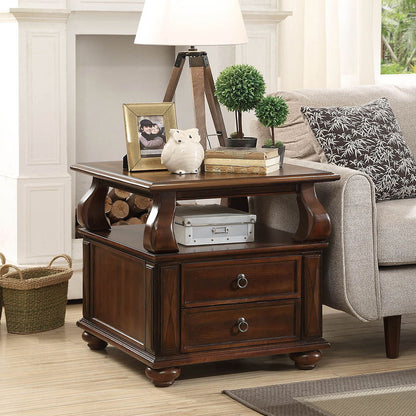 Amado - End Table - Walnut, alternate view 7 with wood construction