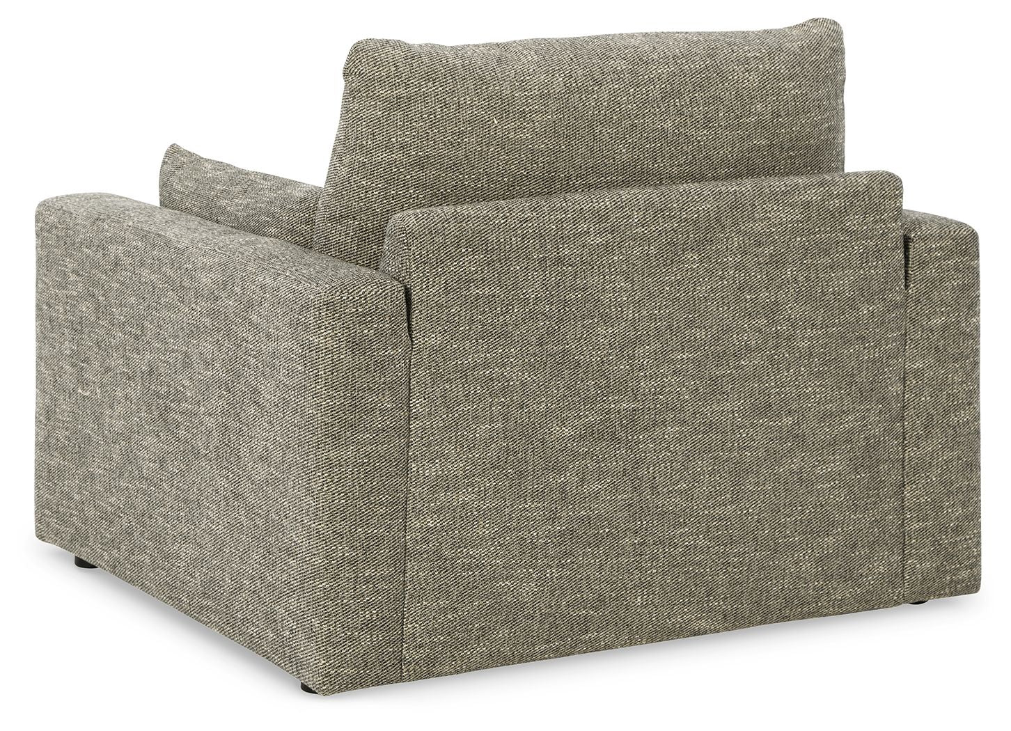 Dramatic - Chair and a Half - Granite, alternate view 6 with polyester fabric
