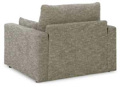 Dramatic - Chair and a Half - Granite, alternate view 6 with polyester fabric