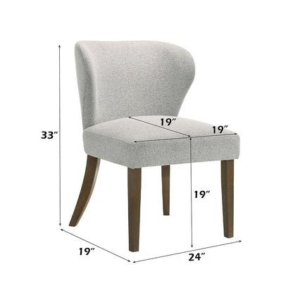 Dillon - Side Chair (Set of 2) - Gray / Walnut