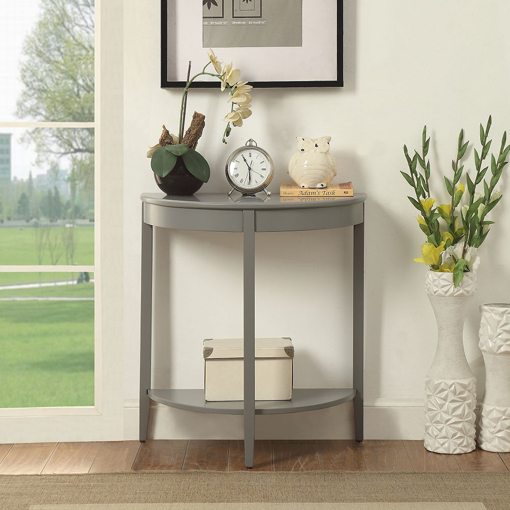 Justino - Console Table, alternate view 2 with wood construction
