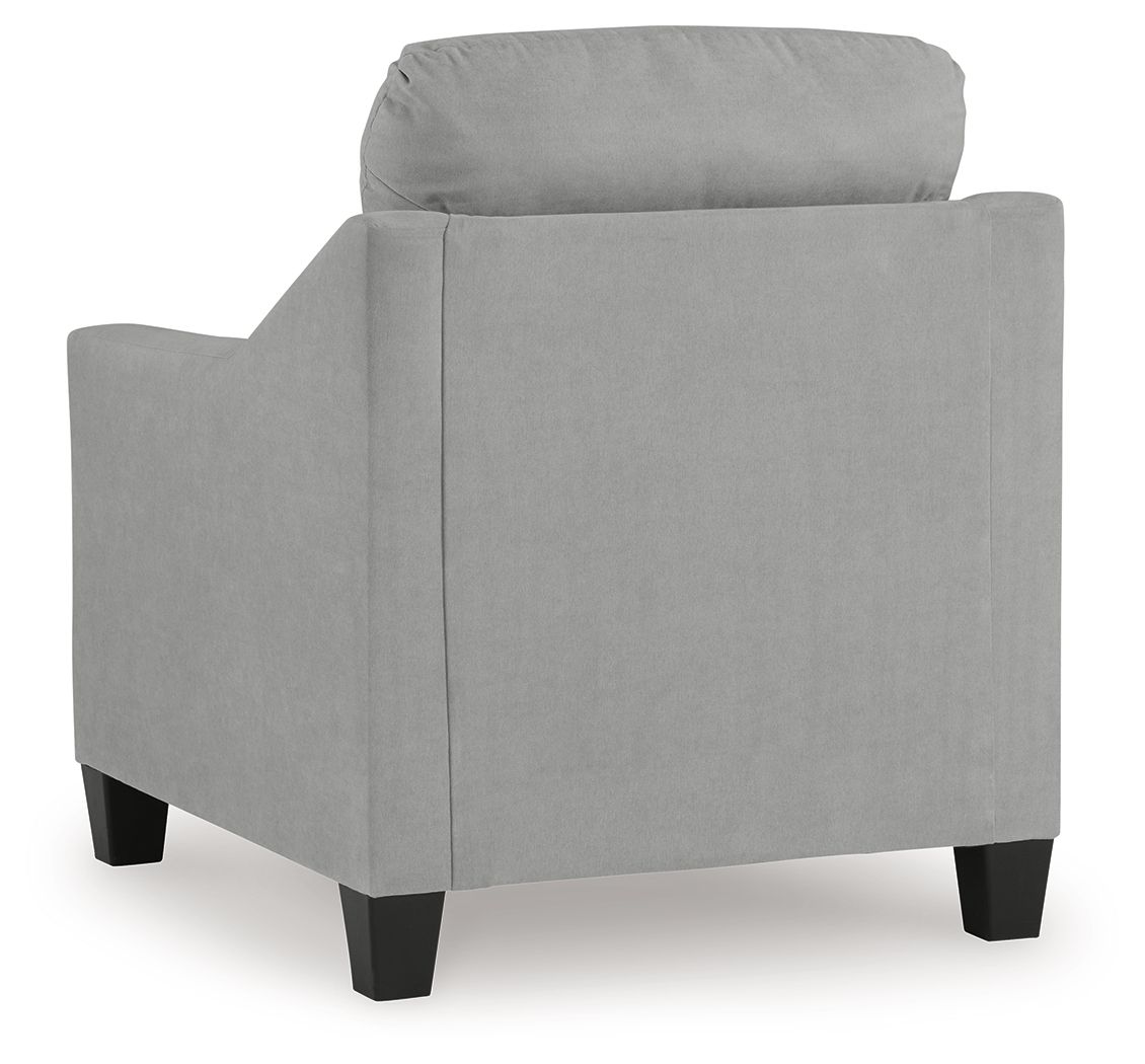 Adlai - Chair - Shadow, alternate view 6 with velvet upholstery