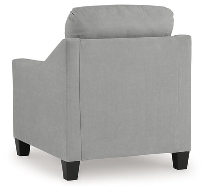 Adlai - Chair - Shadow, alternate view 6 with velvet upholstery