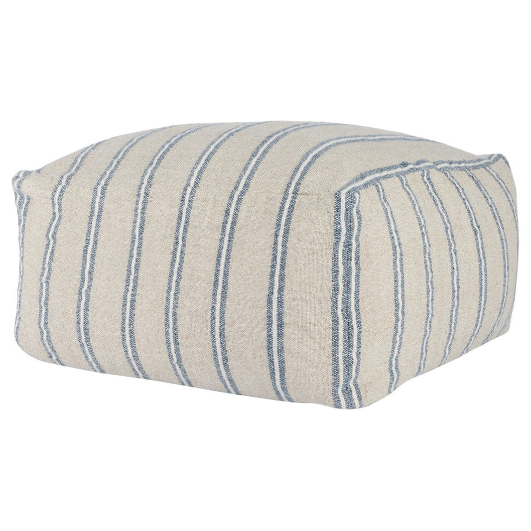 Delgada - Pouf - Natural / Blue