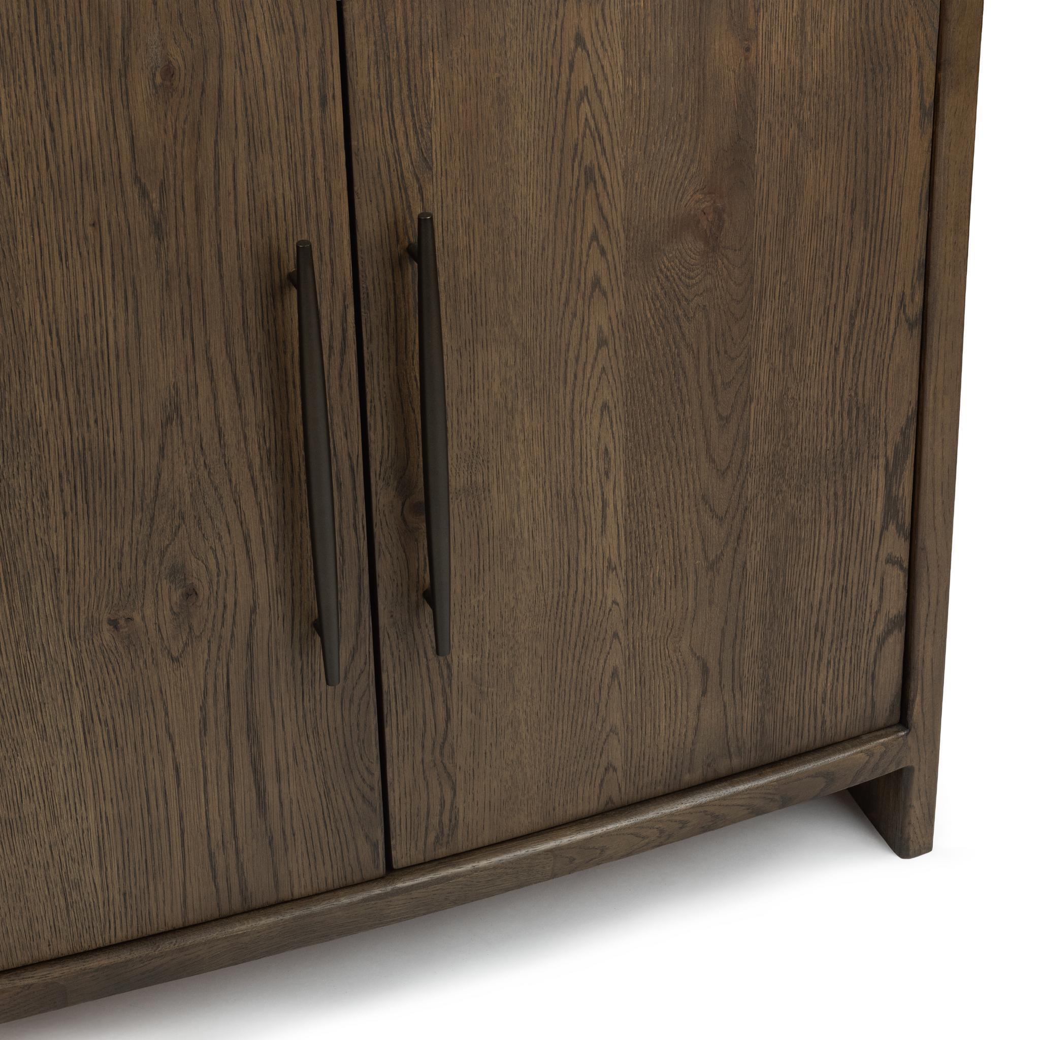 Estelle - 4 Door Buffet - Soft Cocoa, alternate view 7 with wood construction