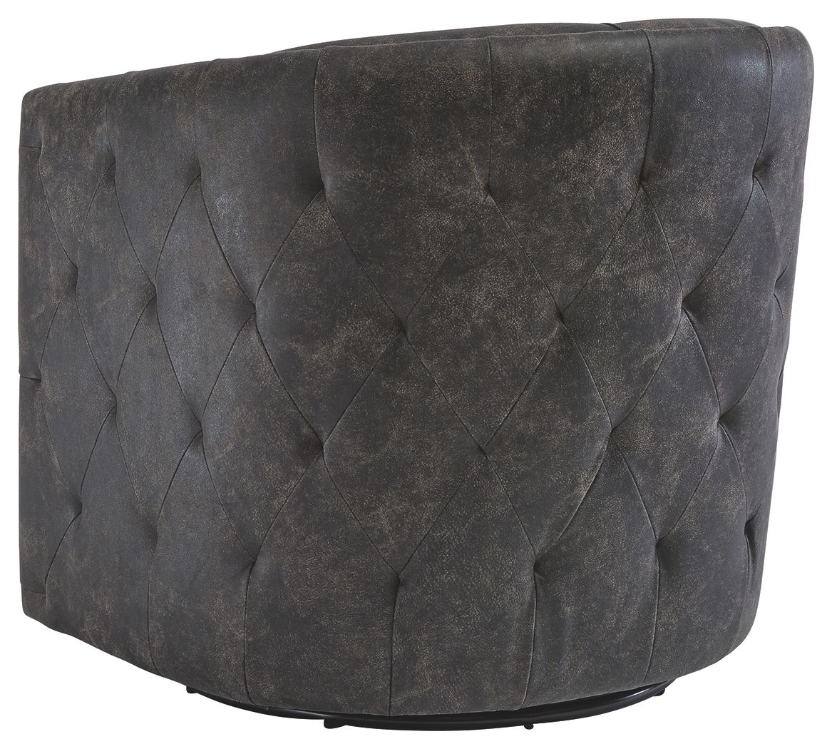 Brentlow - Swivel Accent Chair, alternate view 13 with faux leather