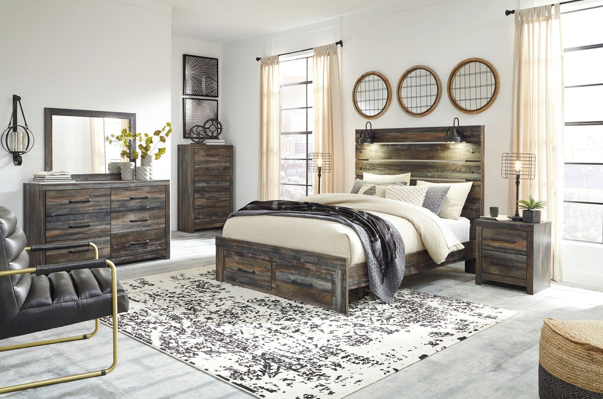 Drystan - Two Drawer Night Stand - Brown / Beige - Signature Design by Ashley® - 5