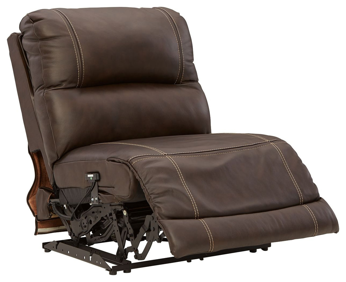 Dunleith - 9-Piece Power Reclining Sectional - Chocolate - Signature Design by Ashley® - 3