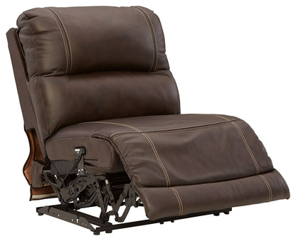 Dunleith - 9-Piece Power Reclining Sectional - Chocolate - Signature Design by Ashley® - 3