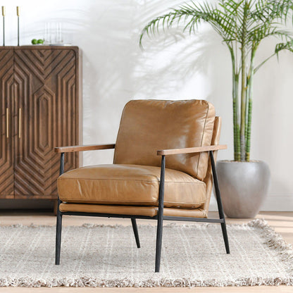 Christopher - Club Chair, alternate view 16 with top-grain leather