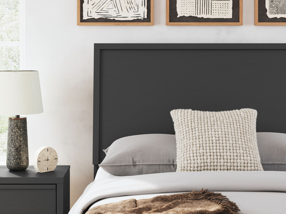 Danziar - Panel Bed With Low Footboard, alternate view 8 with wood construction