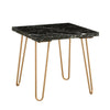 Telestis - End Table, alternate view 2 with marble