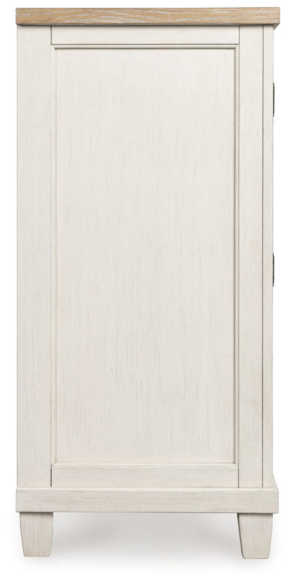 Shaybrock - Dresser - Antique White / Brown, alternate view 8 with wood construction