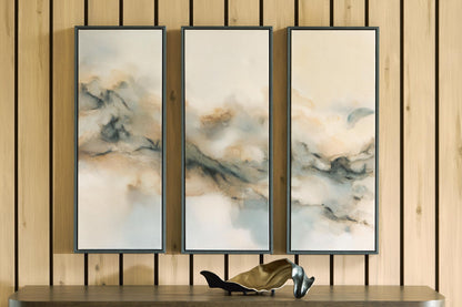 Larrondale Wall Art Set (Set of 3) Black / Gray / Brown, gallery image 5