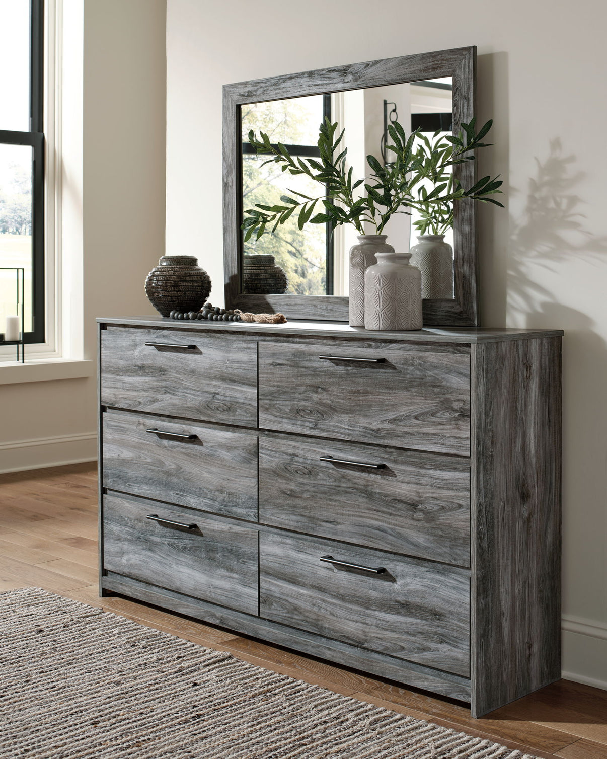 Baystorm - Six Smooth Drawer Dresser, alternate view 11 with wood construction