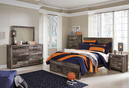 Derekson - Panel Bed, alternate view 50 with wood construction