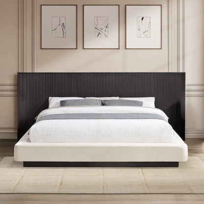 Clayten - Queen Bed - Beige / Espresso, alternate view 7 with metal