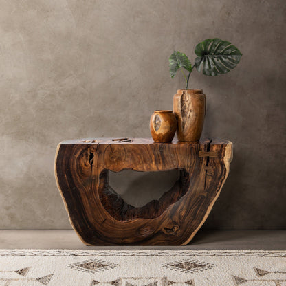 Zoreyne - Console Table - Dark Brown, alternate view 5 with wood construction