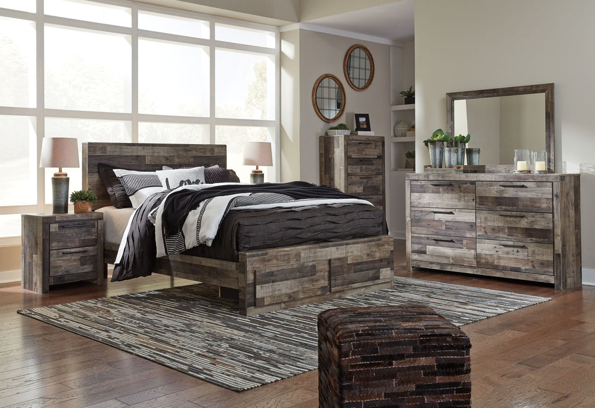 Derekson - Panel Bed, alternate view 51 with wood construction