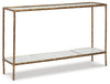 Ryandale - Console Sofa Table, product view with marble