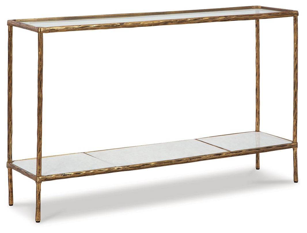 Ryandale - Console Sofa Table, product view with marble