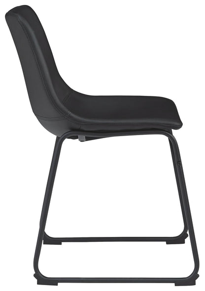 Centiar - Upholstered Side Chair, alternate view 24 with faux leather