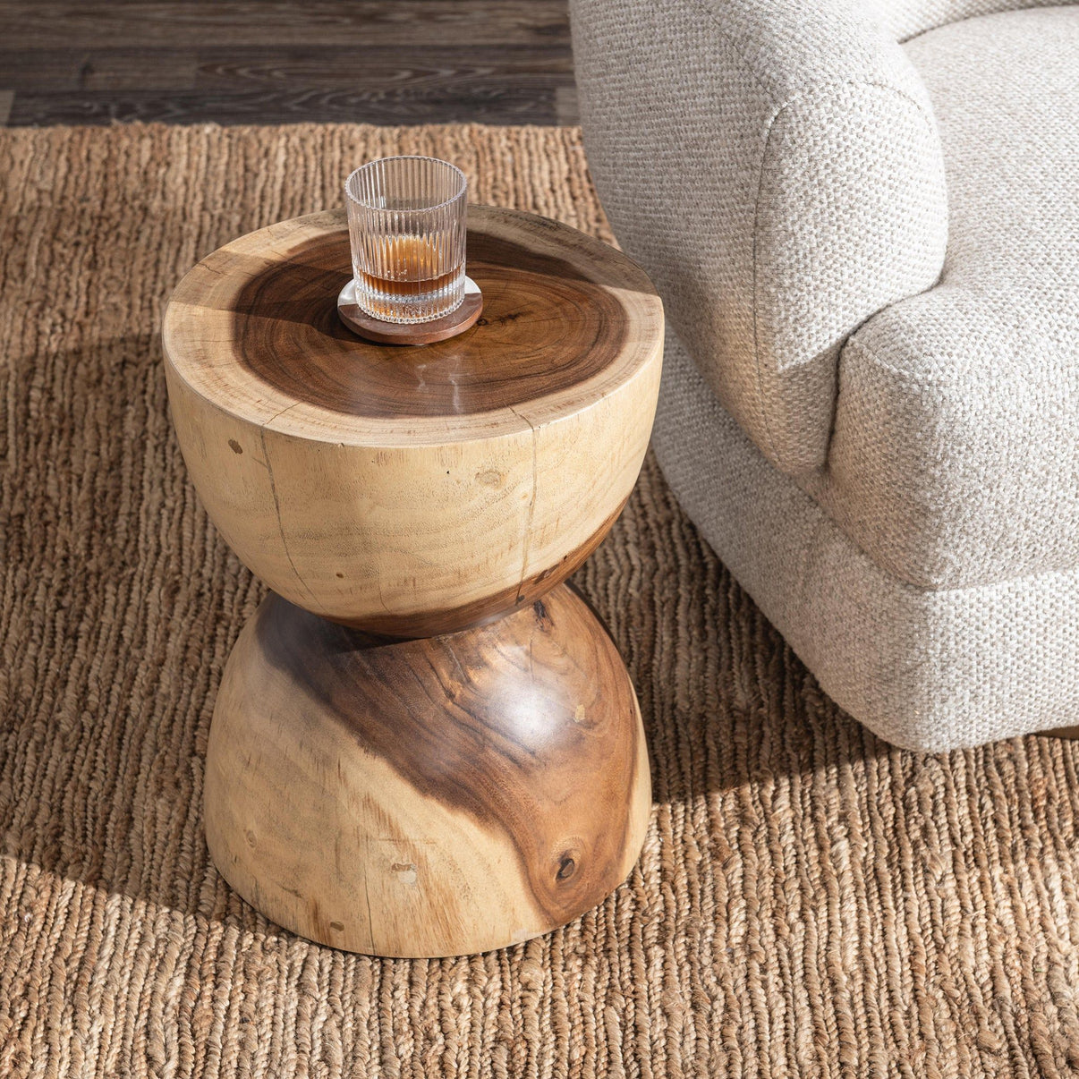 Lanna - Accent Table - Natural, alternate view 8 with wood construction