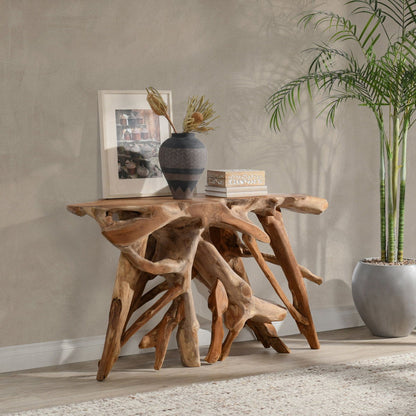 Cypress - Root Console Table, alternate view 34 with wood construction