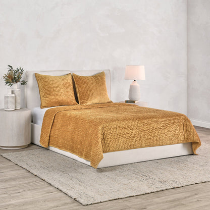 Bari - Velvet Sham - Honey Gold