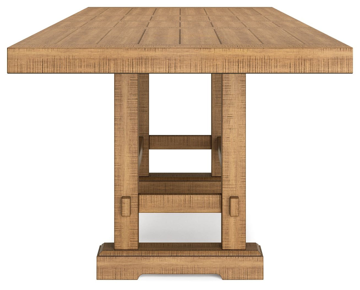 Havonplane - Rectangular Dining Room Counter Extension Table - Brown, alternate view 9 with solid wood