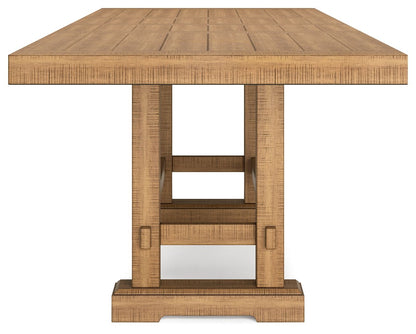 Havonplane - Rectangular Dining Room Counter Extension Table - Brown, alternate view 9 with solid wood