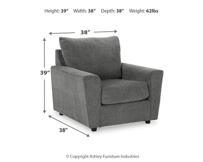Stairatt - Chair, alternate view 6 with chenille upholstery