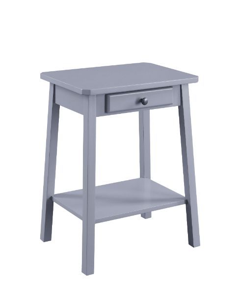 Kaife - Accent Table, product view with wood construction