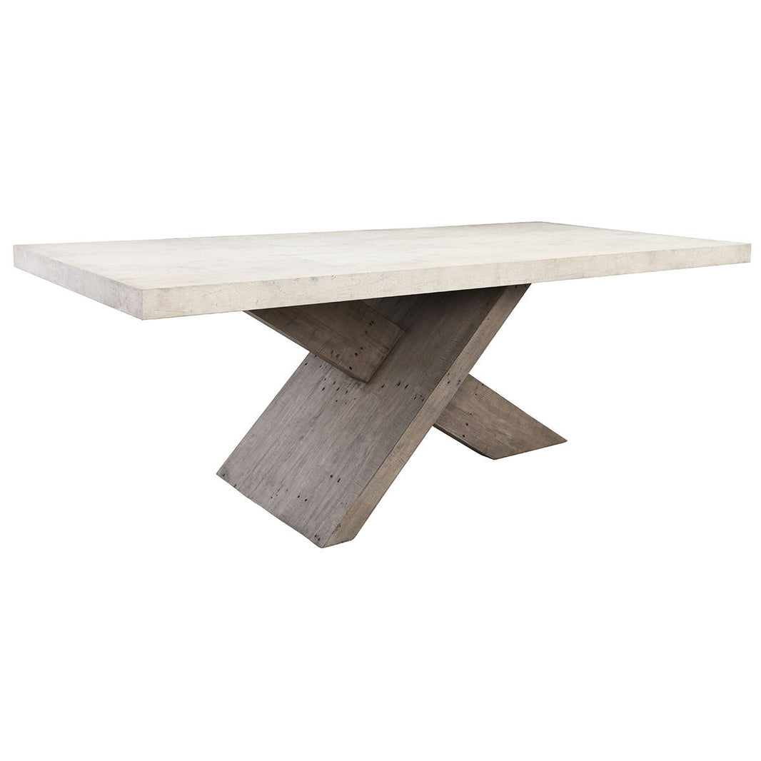 Durant - Dining Table, product view with wood construction