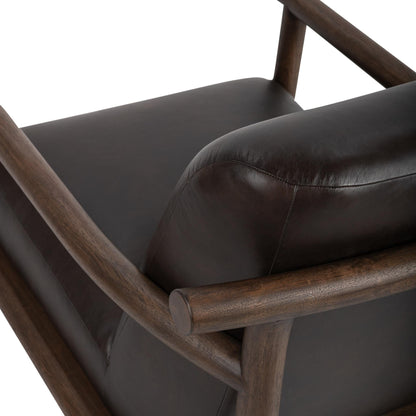 Azoria - Accent Chair, alternate view 18 with top-grain leather