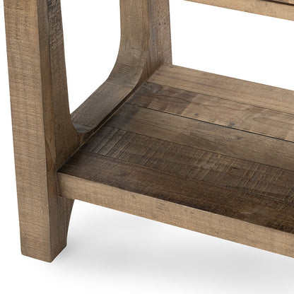 Talladega - Console Table - Natural Pine, alternate view 8 with wood construction