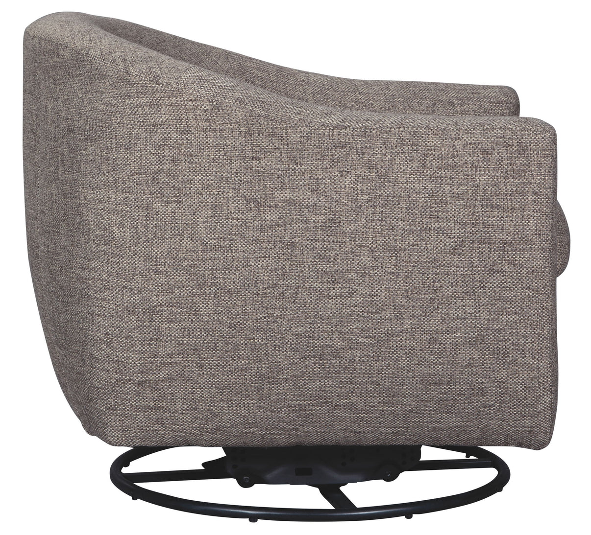 Upshur - Swivel Glider Accent Chair - Taupe, alternate view 8 with polyester fabric