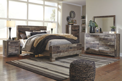 Derekson - Panel Bed, alternate view 52 with wood construction