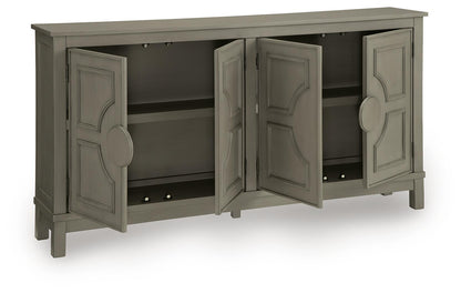 Darlock Accent Cabinet Warm Gray, gallery image 8