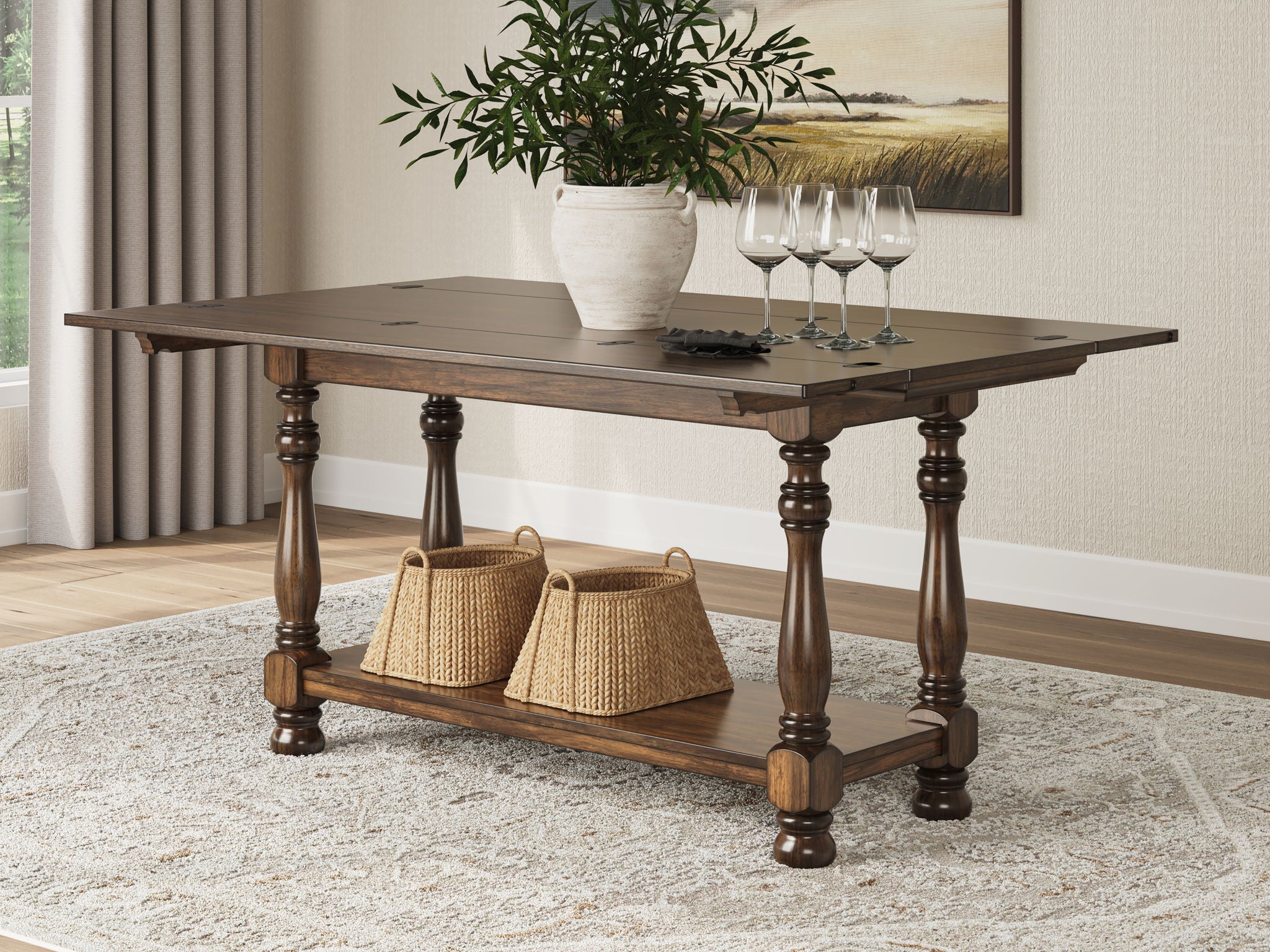 Sturlayne - Rectangular End Table - Brown, alternate view 8 with wood construction