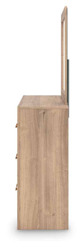 Kinlanni - Six Drawer Dresser, alternate view 15 with wood construction