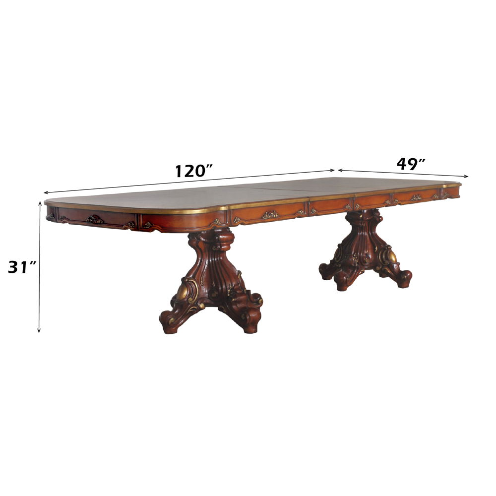 Picardy - Dining Table - Honey Oak, alternate view 6 with wood construction